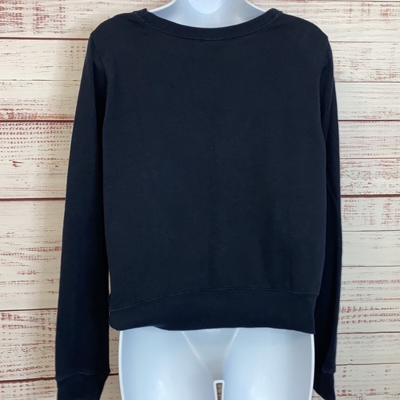 Abercrombie & Fitch Velour Graphic Lettered Sweatshirt - Picture 5 of 6